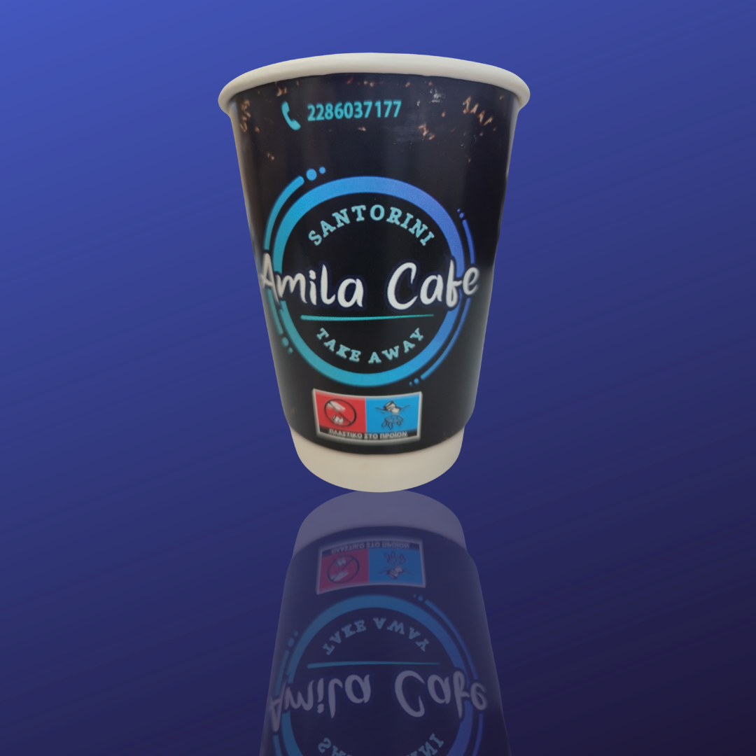 Τυπωμένα ποτήρια amila cafe