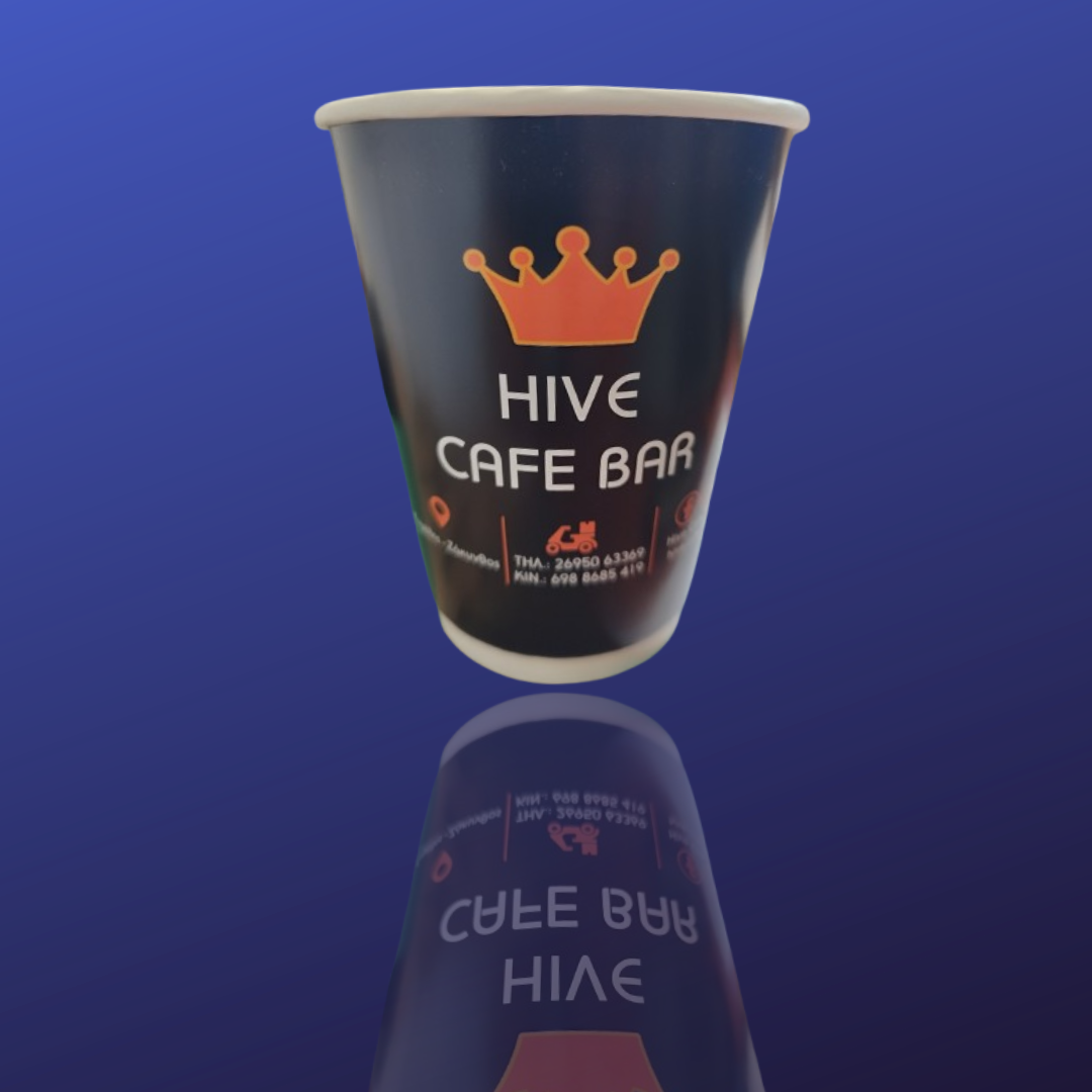 Τυπωμένα ποτήρια hive cafe